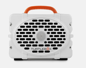 TURTLEBOX- Generation 3 Speaker in White/Blaze Orange